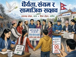 धैर्यता, संयम र सामाजिक सद्भाव आजको अपरिहार्यता